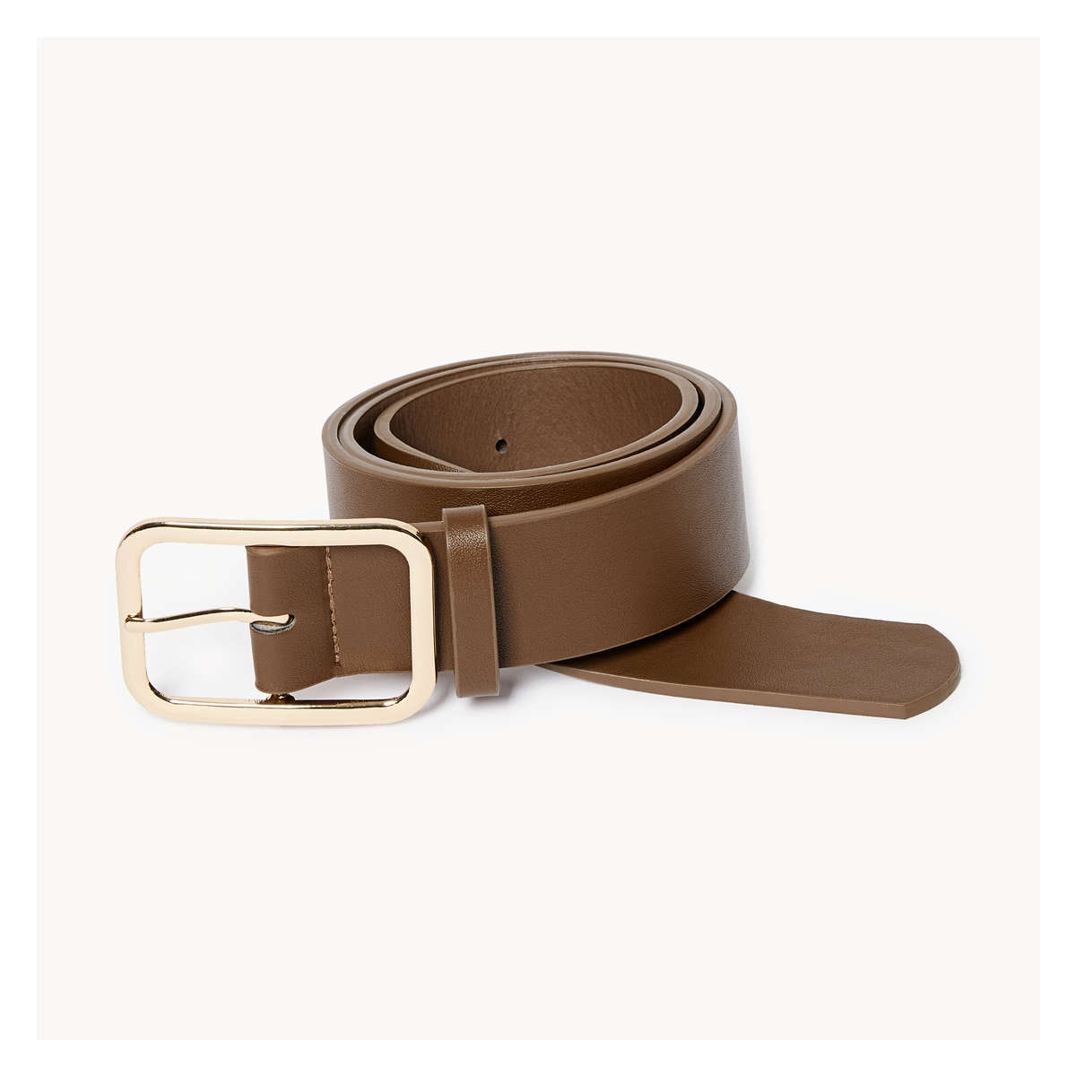 Vegan Leather Belt in Dark Brown from Joe Fresh